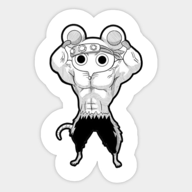 Muscle Mouse ( Demon Slayer ) - Demon Slayer Kimetsu No Yaiba - Sticker